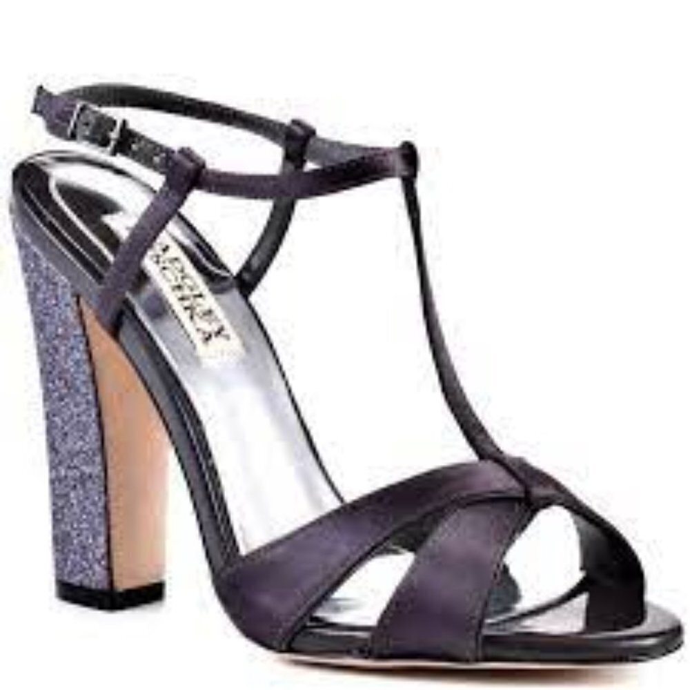 Badgley Mischka Janie Pewter Woman Shoes Size 8.5 - Picture 1 of 11